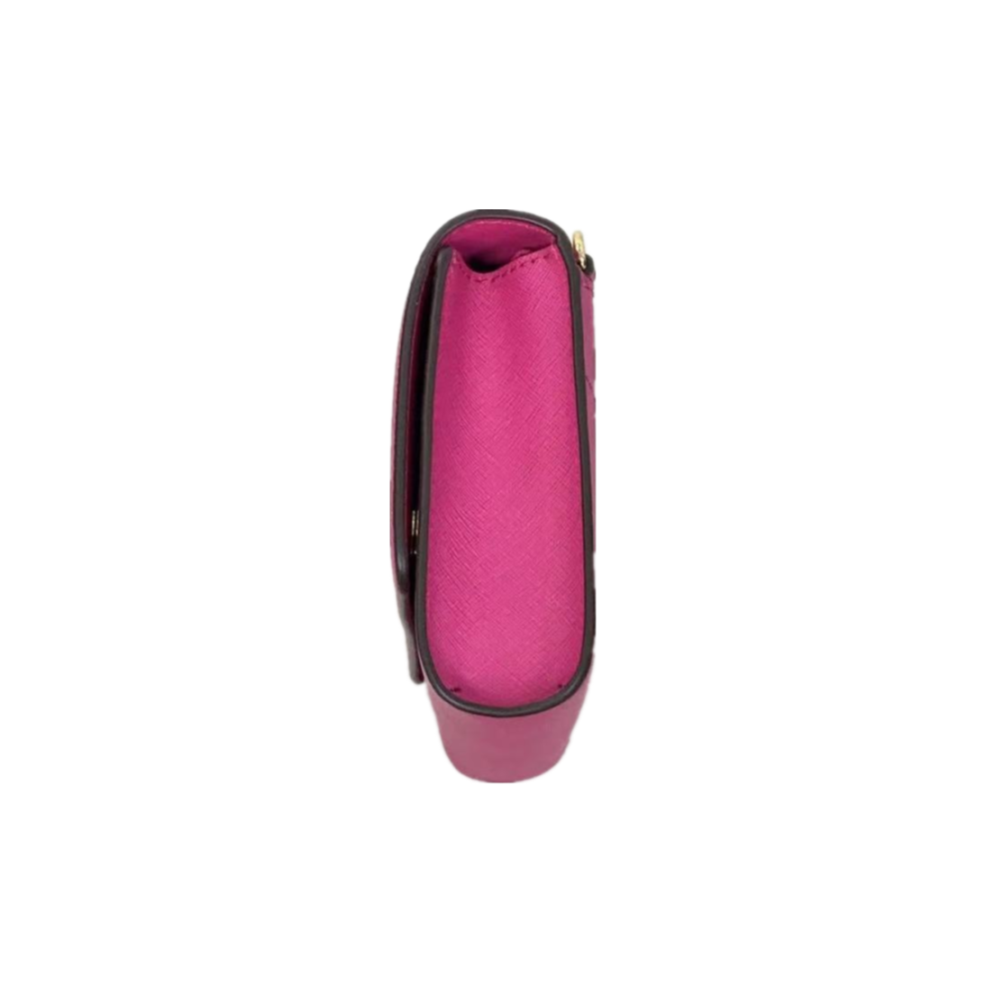 Michael Kors Jet Set Travel 35S9GTVC3L 3 In 1 Leather Wristlet Clutch Crossbody Bag In Fuschia Michael Kors Jet Set Travel 35S9GTVC3L 3 In 1 Leather Wristlet Clutch Crossbody Bag In Fuschia